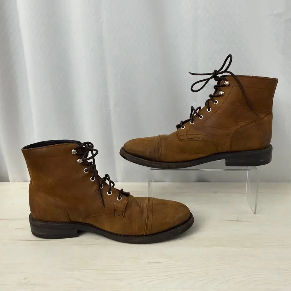 Thursday Boot Company Captain Boots Men's 11.5 Brown Leather Lace Up